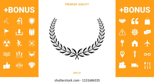 Laurel wreath. Element for yor design
