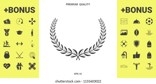 Laurel wreath. Element for yor design