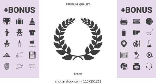 Laurel wreath, element for yor design - graphic elements for your design