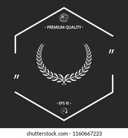 Laurel wreath. Element for yor design