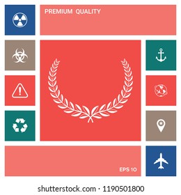 Laurel wreath. Element for yor design