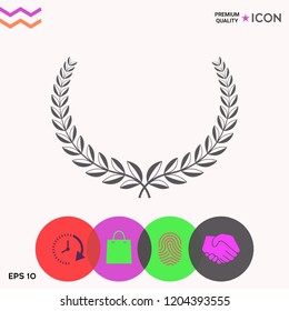 Laurel wreath. Element for yor design