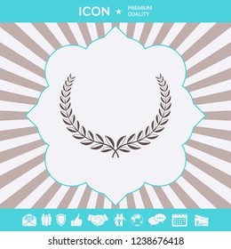 Laurel wreath. Element for yor design