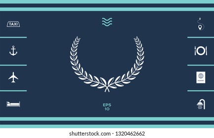 Laurel wreath. Element for yor design
