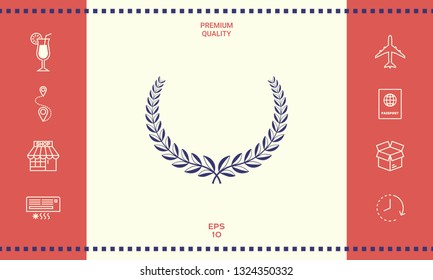 Laurel wreath. Element for yor design