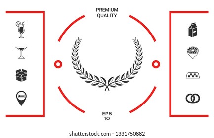 Laurel wreath. Element for yor design
