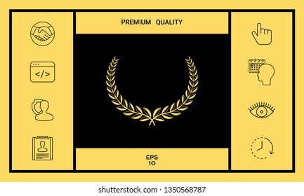 Laurel wreath. Element for yor design