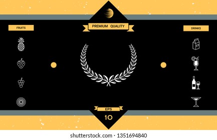 Laurel wreath. Element for yor design