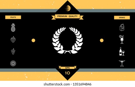 Laurel wreath, element for yor design