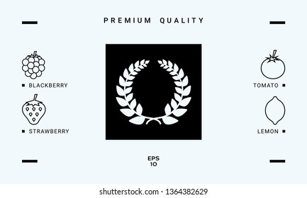 Laurel wreath, element for yor design