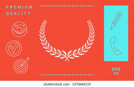Laurel wreath. Element for yor design