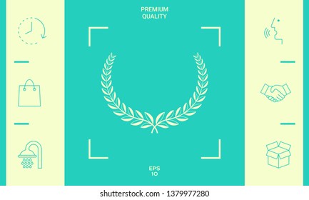 Laurel wreath. Element for yor design