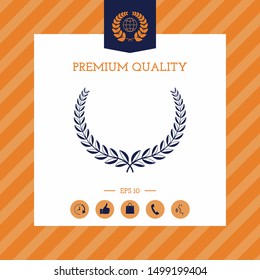 Laurel wreath. Element for yor design