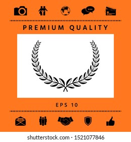 Laurel wreath. Element for yor design