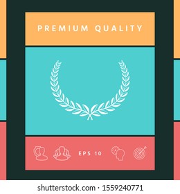 Laurel wreath. Element for yor design