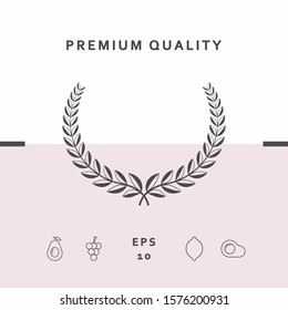 Laurel wreath. Element for yor design