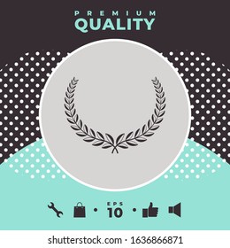 Laurel wreath. Element for yor design