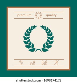 Leyenda de laurel, elemento para su diseño