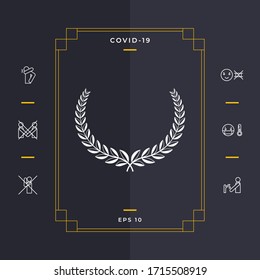 Laurel wreath. Element for yor design