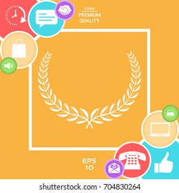 Laurel wreath. Element for yor design