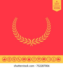Laurel wreath. Element for yor design