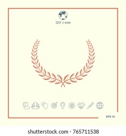 Laurel wreath. Element for yor design