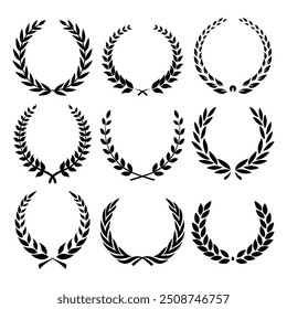 Laurel Wreath Frame Vector Illustration