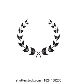 Laurel wreath graphic design template vector illustration