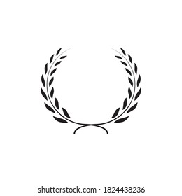 Laurel wreath graphic design template vector illustration