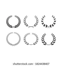 Laurel wreath graphic design template vector illustration