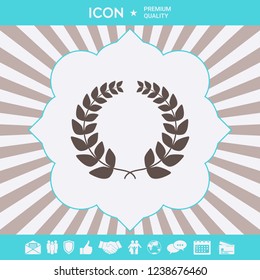 Laurel wreath . Graphic elements for your design