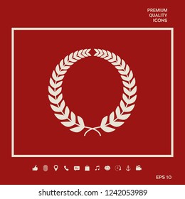 Laurel wreath. Graphic elements for your design