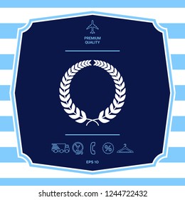 Laurel wreath. Graphic elements for your design