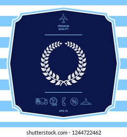 Laurel wreath. Graphic elements for your design