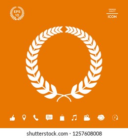Laurel wreath. Graphic elements for your design