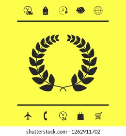 Laurel wreath . Graphic elements for your design