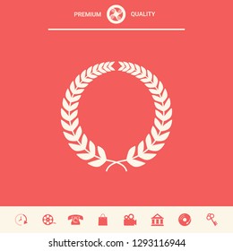 Laurel wreath. Graphic elements for your design