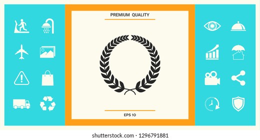 Laurel wreath. Graphic elements for your design