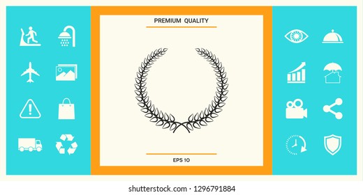 Laurel wreath. Graphic elements for your design