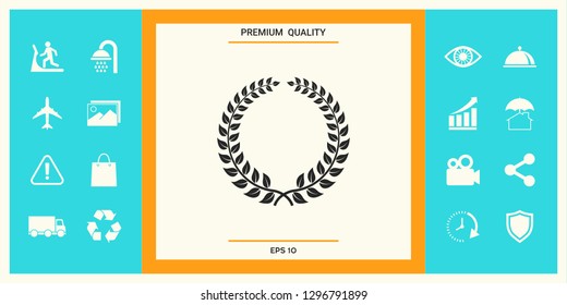Laurel wreath. Graphic elements for your design