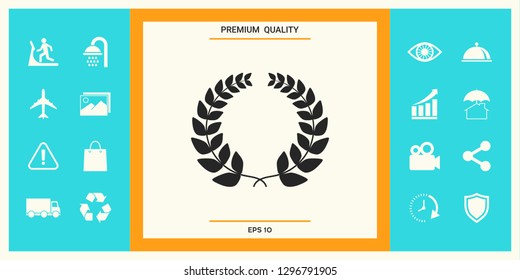 Laurel wreath . Graphic elements for your design