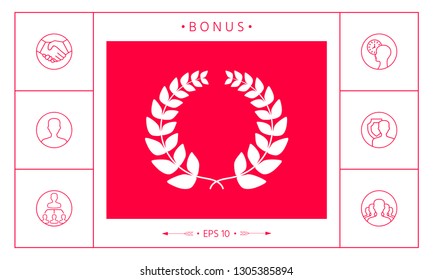 Laurel wreath . Graphic elements for your design