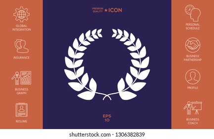 Laurel wreath . Graphic elements for your design