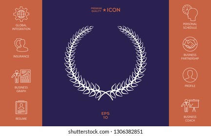 Laurel wreath. Graphic elements for your design