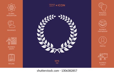 Laurel wreath. Graphic elements for your design