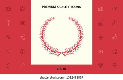 Laurel wreath. Graphic elements for your design