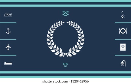 Laurel wreath. Graphic elements for your design