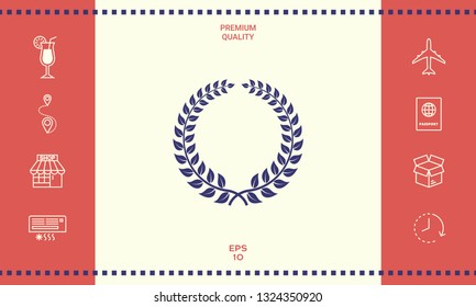 Laurel wreath. Graphic elements for your design