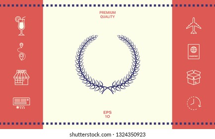 Laurel wreath. Graphic elements for your design