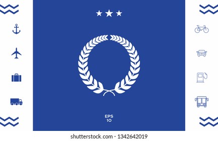 Laurel wreath. Graphic elements for your design